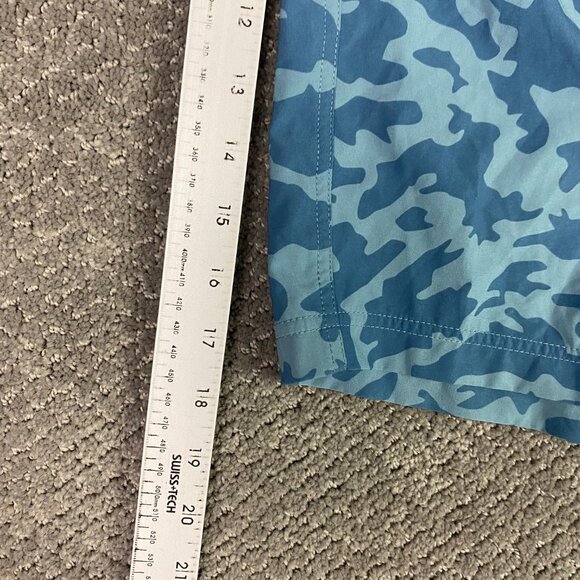 Free Fly Breeze Shorts Men's XL Camo Print Blue 6" Gym Running Swim Performance - Picture 11 of 12